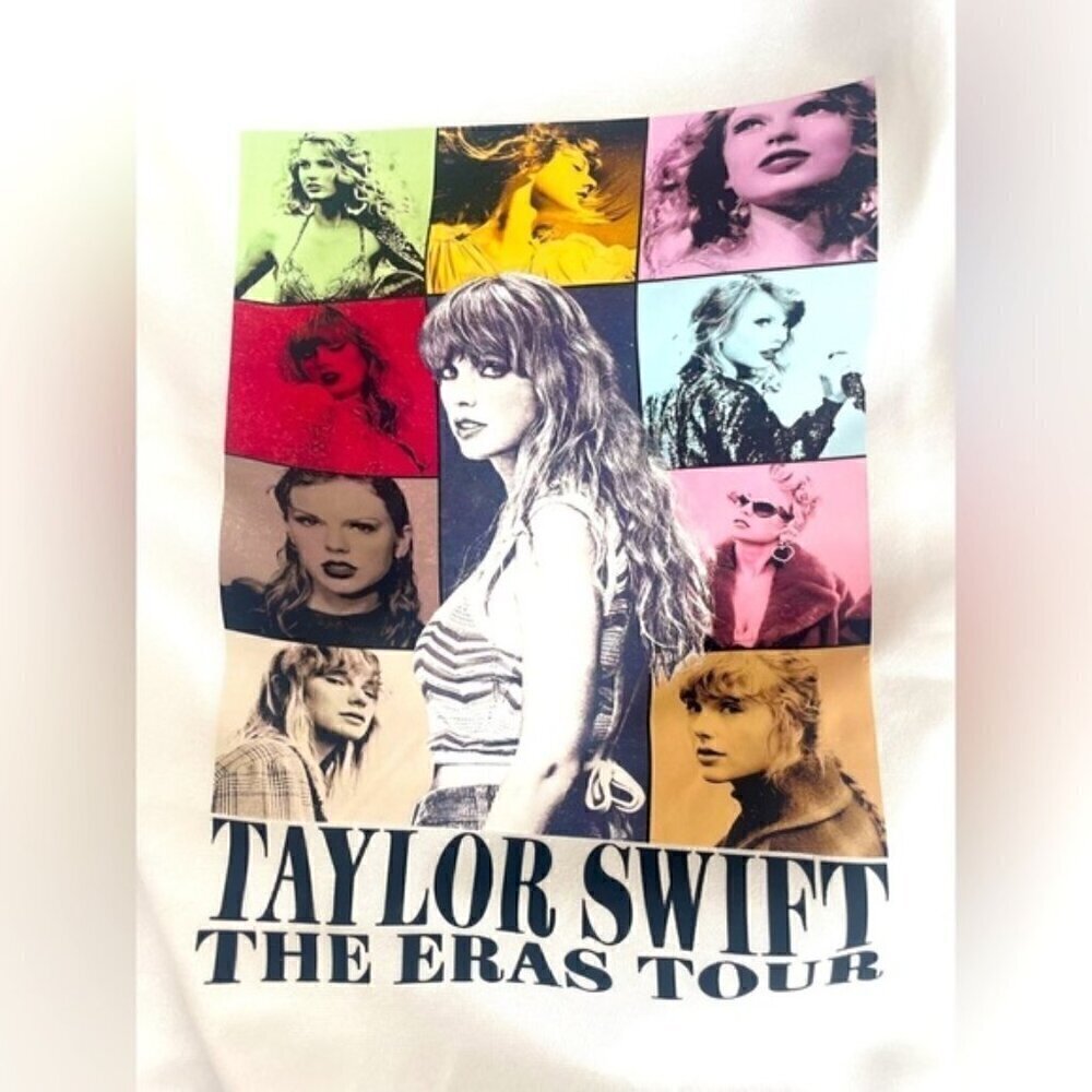 Women’s Music-Inspired Sweatshirt – The Eras Tour Design – Size M – Beige – NWT